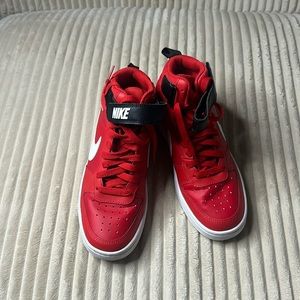 Red Nike sneakers